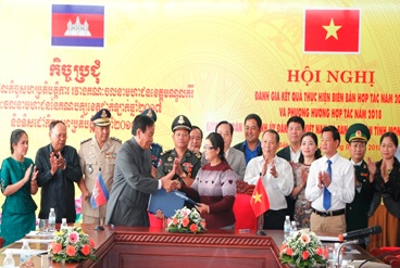 Thực hiện nội dung Biên bản tổng kết hợp tác năm 2017 với tỉnh Mondulkiri – Campuchia và phương hướng hợp tác năm 2018