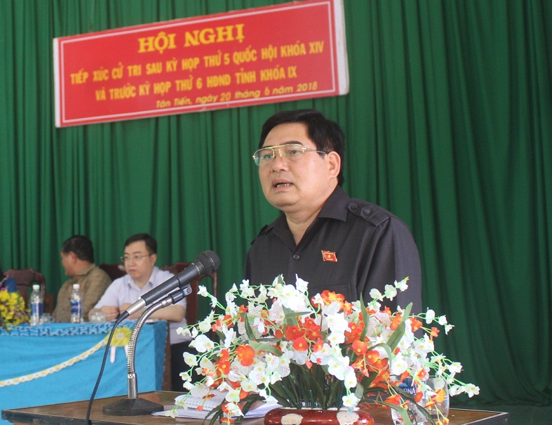 Đoàn Đại biểu Quốc hội tỉnh tiếp xúc cử tri tại huyện Krông Pắk