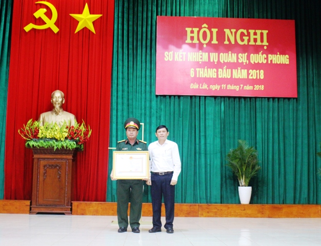 Hội nghị sơ kết công tác quân sự, quốc phòng 6 tháng đầu năm 2018