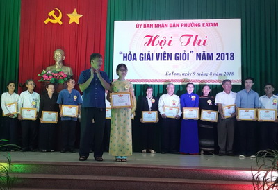 Phường Ea Tam - Đơn vị đầu tiên trên địa bàn thành phố Buôn Ma Thuột tỉnh Đắk Lắk tổ chức Hội thi “Hòa giải viên giỏi” năm 2018
