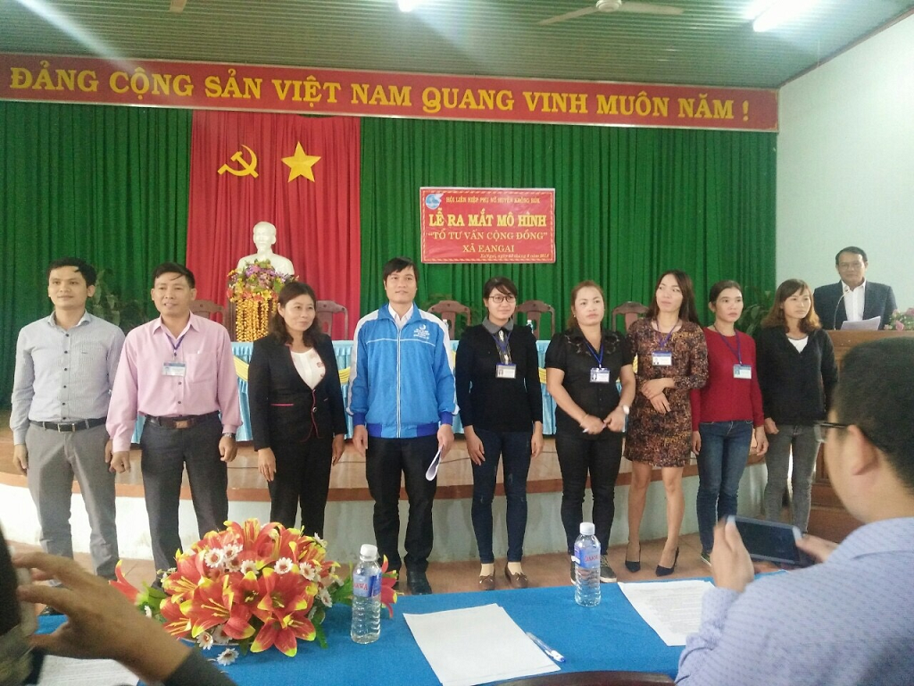 Trung tâm Tư vấn Pháp luật Trường Trung cấp Luật Buôn Ma Thuột tham gia Lễ ra mắt Tổ Tư vấn cộng đồng cấp xã tại huyện Krông Búk
