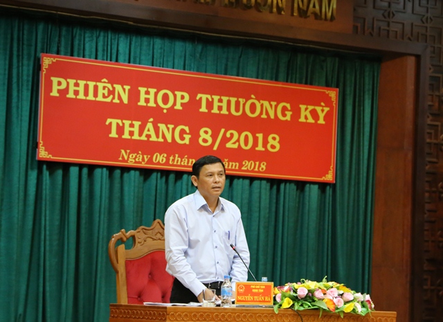 Hội nghị Sơ kết tình hình thực hiện nhiệm vụ phát triển kinh tế- xã hội, đảm bảo an ninh, quốc phòng tháng 8 và triển khai nhiệm vụ tháng 9/2018