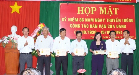 Tổ chức hoạt động kỷ niệm 88 năm Ngày truyền thống công tác dân vận của Đảng.
