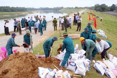Chủ động, sẵn sàng ứng phó với thiên tai.
