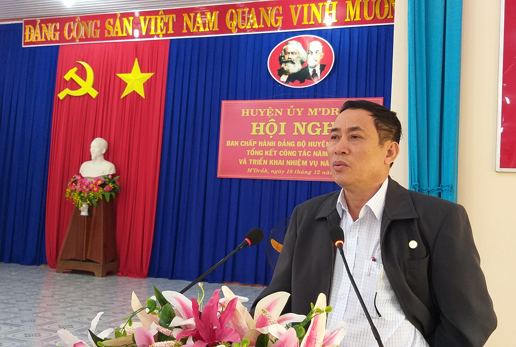 Hội nghị BCH Đảng bộ huyện M’Đrắk lần thứ 16 (mở rộng)