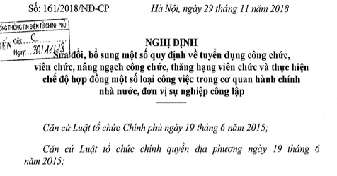 Triển khai Nghị định số 161/2018/NĐ-CP ngày 29/11/2018 của Chính phủ