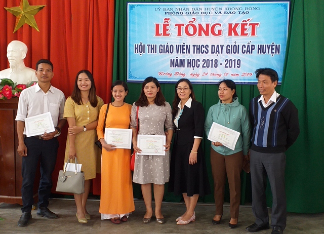 Hội thi giáo viên dạy giỏi bậc trung học cơ sở năm học 2018-2019 huyện Krông Bông