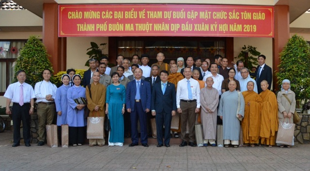 Thành phố Buôn Ma Thuột gặp mặt chức sắc tôn giáo nhân dịp đầu Xuân Kỷ Hợi 2019
