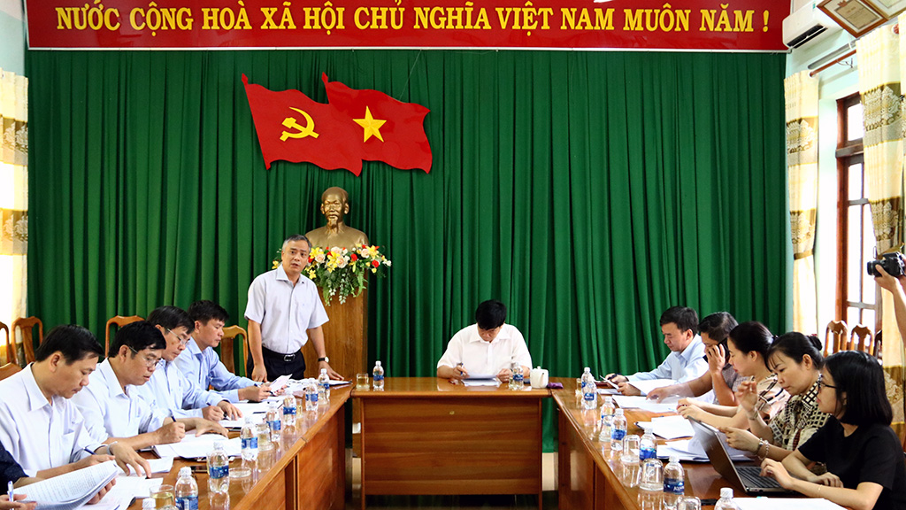 Tổ công tác của Chủ tịch UBND tỉnh làm việc với UBND huyện Krông Ana