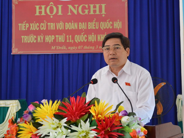 Đoàn Đại biểu Quốc hội tỉnh tiếp xúc cử tri tại huyện M’ Đrắk