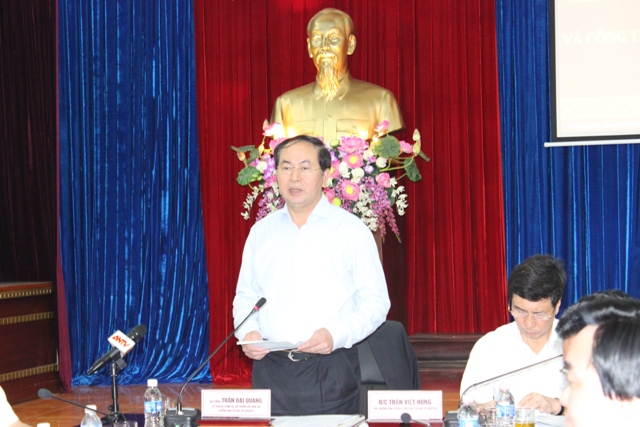 General Tran Dai Quang examines election preparations of NA deputies in Central Highlands