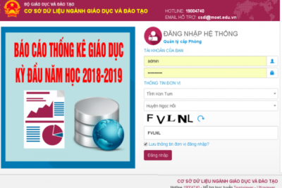 Khẩn trương hoàn thành báo cáo thống kê giáo dục