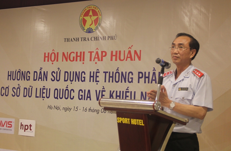 Sử dụng Hệ thống Cơ sở dữ liệu quốc gia về khiếu nại, tố cáo do Thanh tra Chính phủ xây dựng