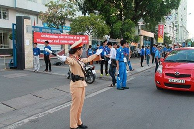 Bảo đảm trật tự, an toàn giao thông trong kỳ thi THPT quốc gia, tuyển sinh đại học