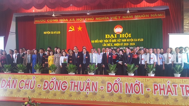 Đại hội đại biểu MTTQ Việt Nam huyện Ea H’Leo lần thứ X, nhiệm kỳ 2019-2024