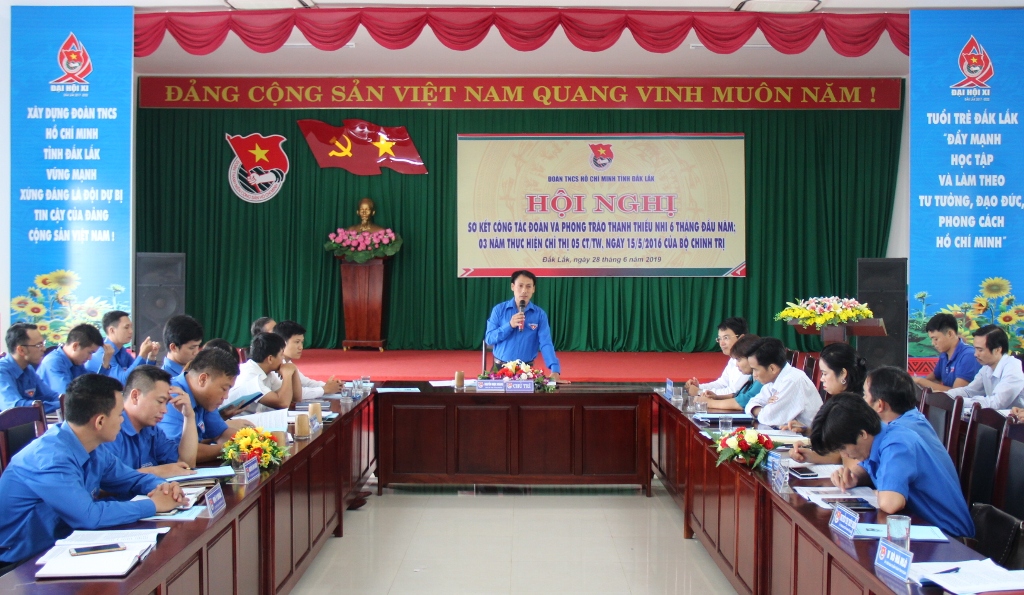 Sơ kết công tác Đoàn và phong trào thanh thiếu nhi 6 tháng đầu năm 2019