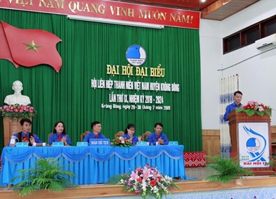 Đại hội đại biểu Hội Liên hiệp Thanh niên Việt Nam huyện Krông Bông lần thứ IX, nhiệm kỳ 2019 – 2024