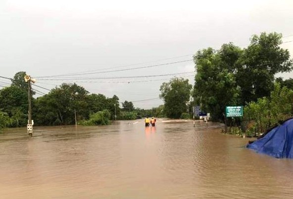 Mưa lớn gây ngập lụt trên diện rộng