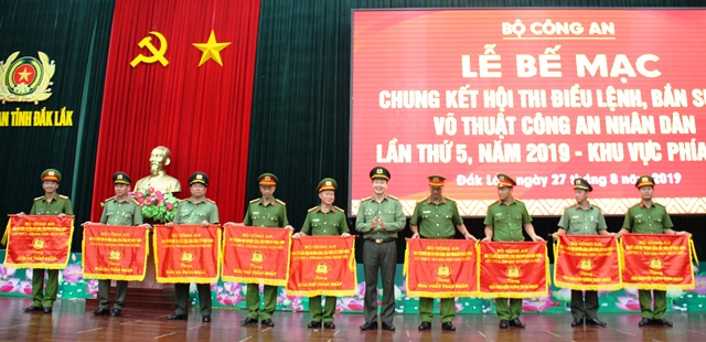 Hội thi điều lệnh, bắn súng, võ thuật Công an Nhân dân lần thứ 5, năm 2019: Công an tỉnh Đắk Lắk đạt giải Nhất toàn đoàn