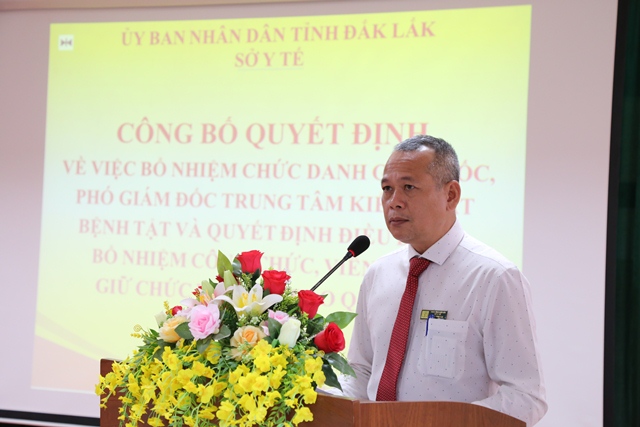 Công bố quyết định thành lập Trung tâm Kiểm soát bệnh tật tỉnh Đắk Lắk
