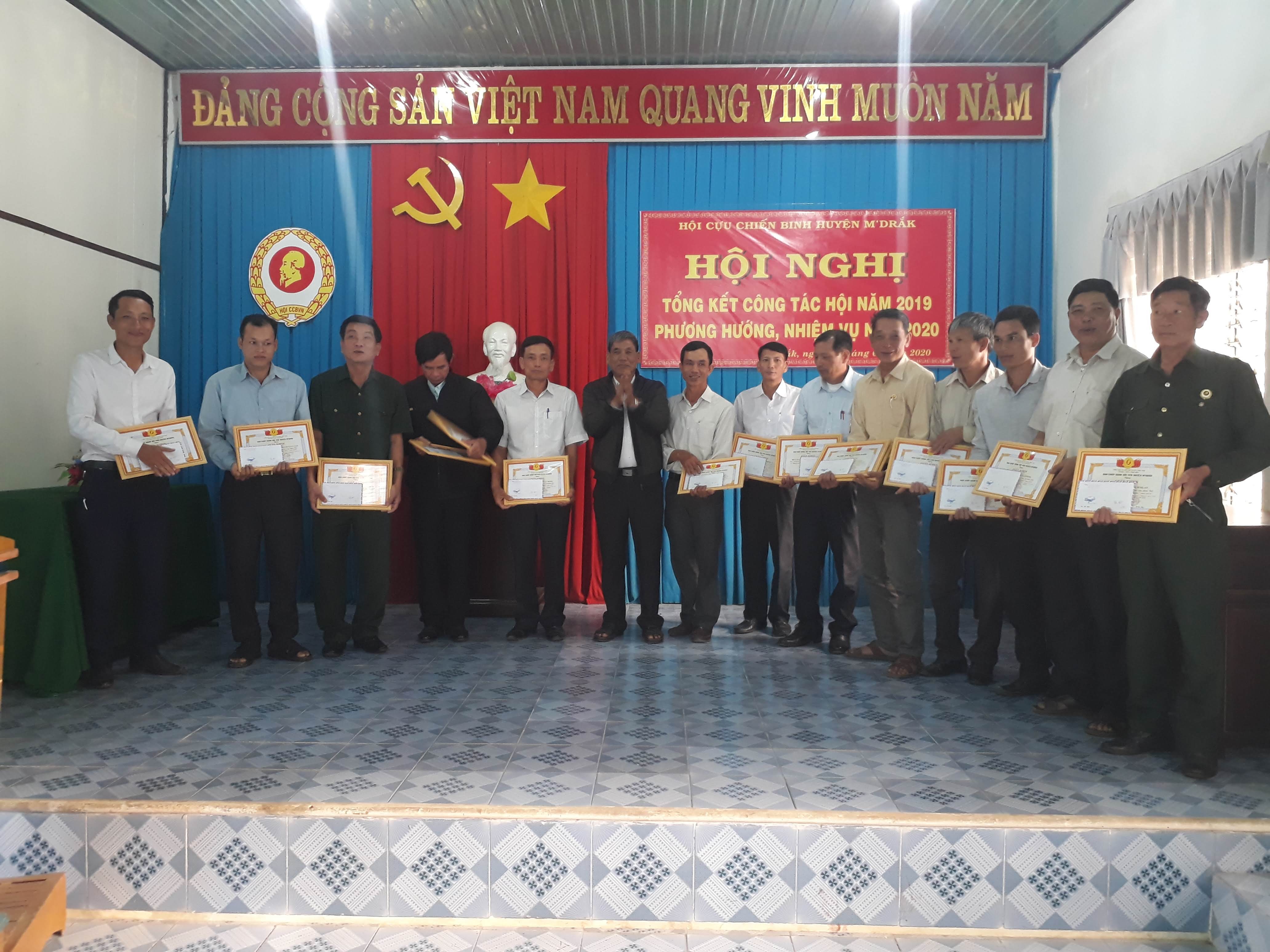 Hội Cựu chiến binh huyện M’Drắk: Tổng kết công tác Hội năm 2019 và đề ra phương hướng, nhiệm vụ năm 2020