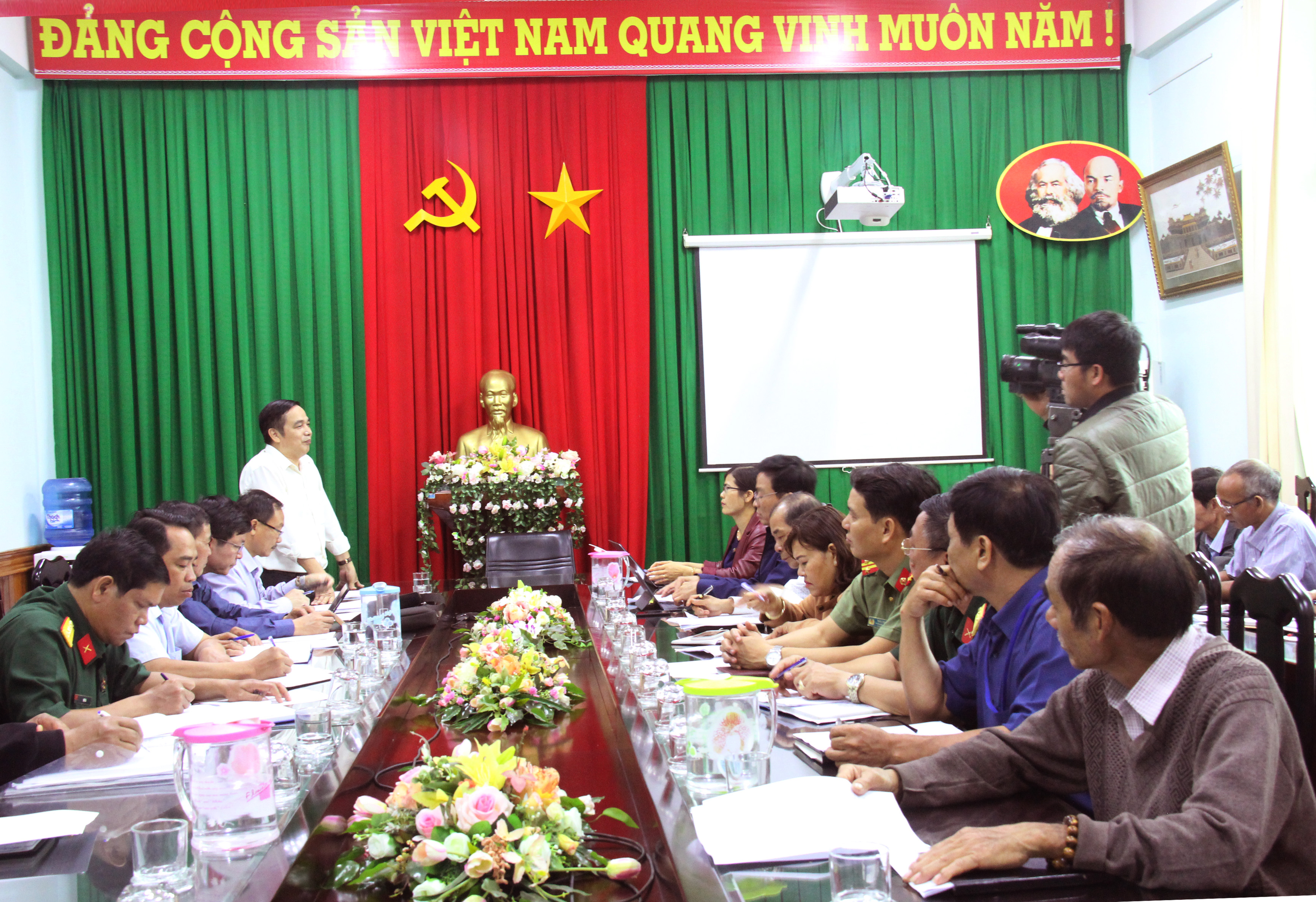 Kiểm tra công tác phòng chống dịch bệnh Covid-19 tại huyện Krông Năng