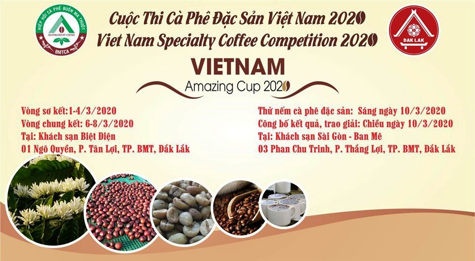 14 chuyên gia thử nếm làm giám khảo Cuộc thi Cà phê đặc sản Việt Nam 2020
