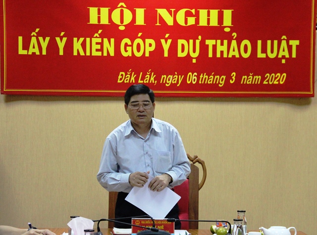 Đoàn đại biểu Quốc hội tỉnh lấy ý kiến góp ý dự thảo luật