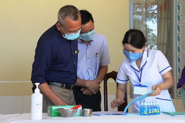 Kiểm tra công tác triển khai phòng chống dịch Covid-19 tại Thị xã Buôn Hồ