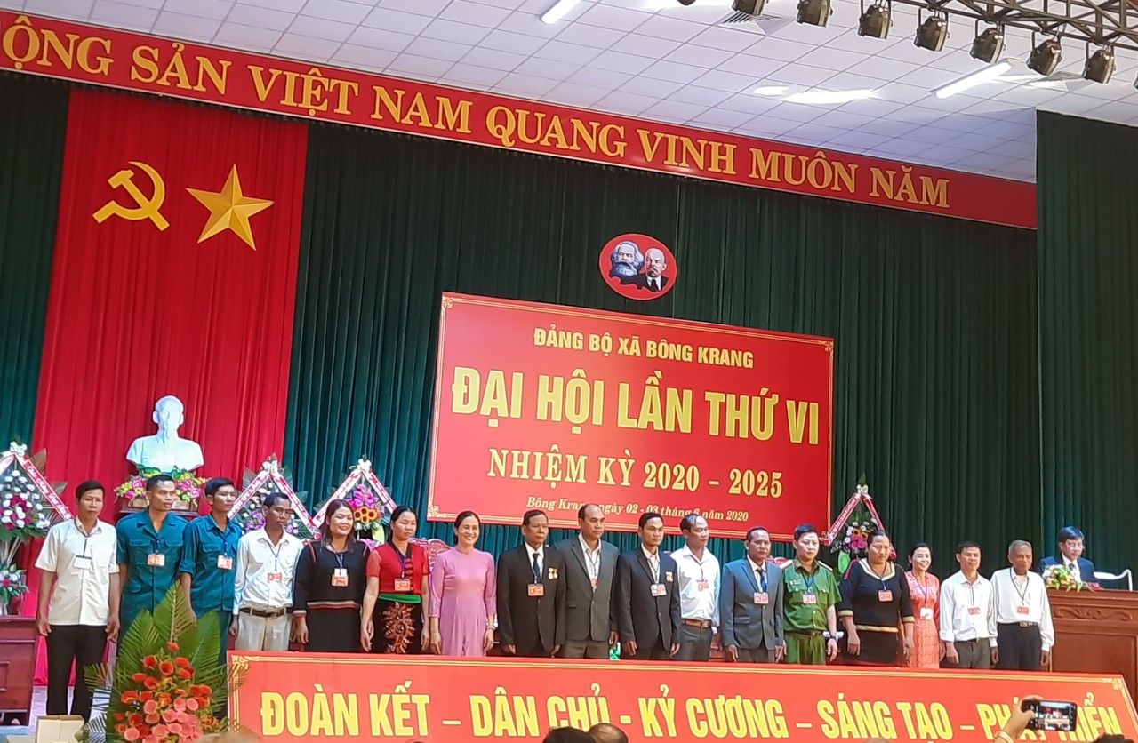 Đại hội Đảng bộ xã Bông Krang lần thứ VI, nhiệm kỳ 2020 - 2025
