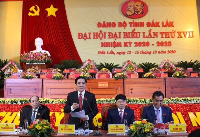 Phiên trù bị Đại hội đại biểu Đảng bộ tỉnh Đắk Lắk lần thứ XVII, nhiệm kỳ 2020-2025