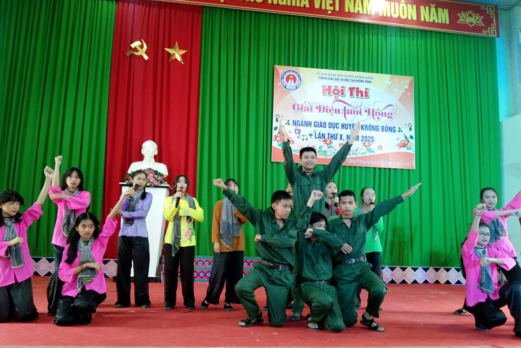 Hội thi Giai điệu tuổi hồng Ngành Giáo dục huyện Krông Bông năm 2020
