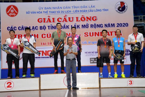 Bế mạc Giải cầu lông các câu lạc bộ tỉnh Đắk Lắk mở rộng năm 2020
