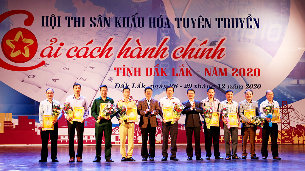 Hội thi sân khấu hóa tuyên truyền cải cách hành chính tỉnh Đắk Lắk: Sở Văn hóa, Thể thao và Du lịch giành giải Nhất