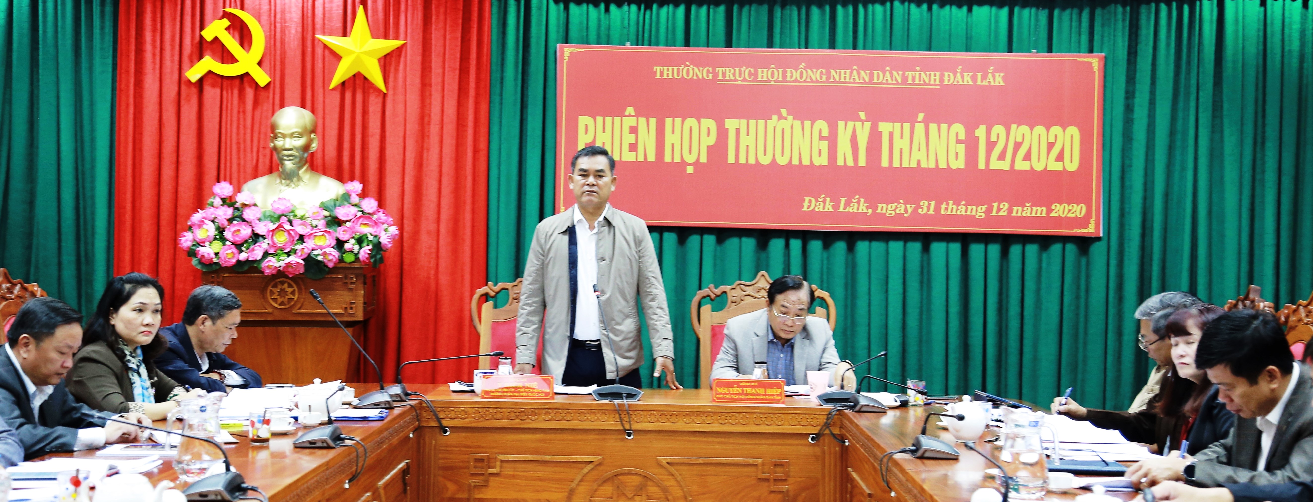 Thường trực HĐND tỉnh tổ chức Phiên họp thường kỳ tháng 12/ 2020