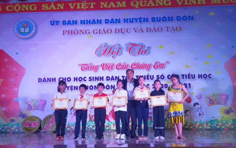 Huyện Buôn Đôn tổ chức hội thi “Tiếng Việt của chúng em” dành cho học sinh dân tộc thiểu số
