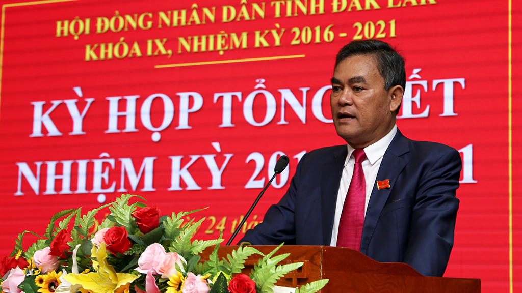 Khai mạc Kỳ họp tổng kết Hội đồng nhân dân tỉnh Đắk Lắk nhiệm kỳ 2016-2021