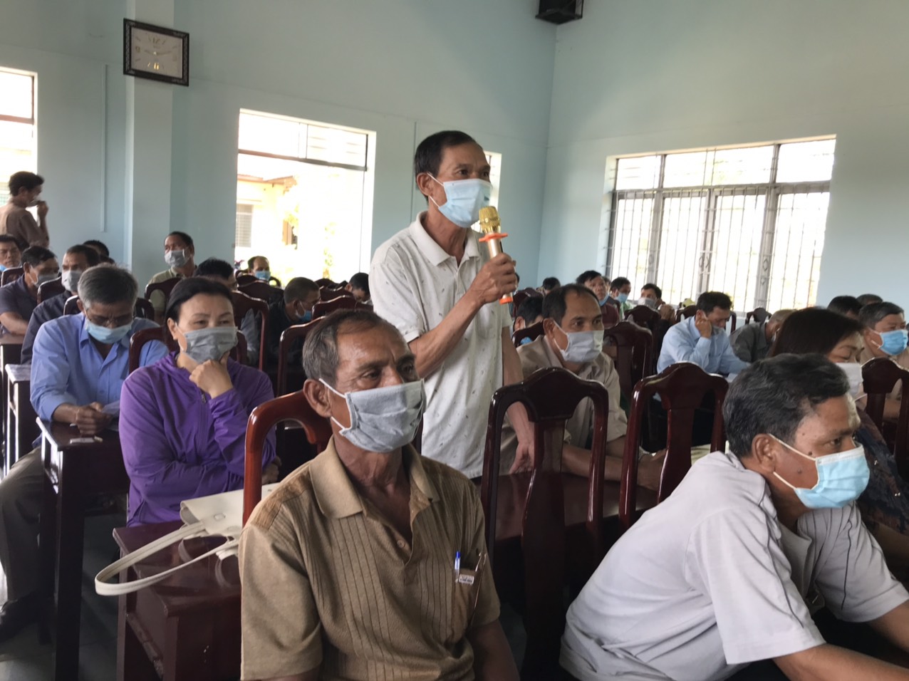 Ứng cử viên đại biểu HĐND tỉnh khóa X tiếp xúc cử tri tại xã Ea M'droh (huyện Cư M'gar)