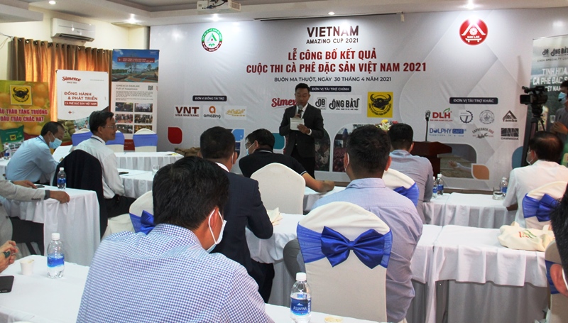 Thông tin lại kết quả Cuộc thi Cà phê đặc sản Việt Nam 2021