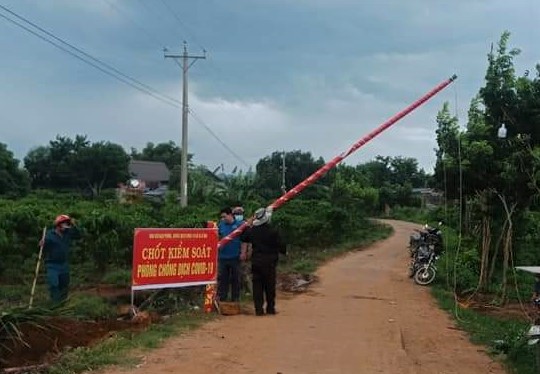 Huyện Lắk thành lập 3 chốt phòng, chống dịch COVID-19 trên địa bàn