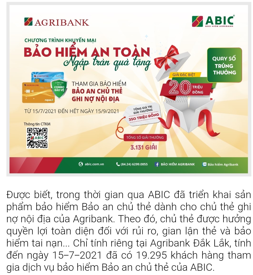 Công ty Cổ phần Bảo hiểm ngân hàng nông nghiệp triển khai chương trình tri ân khách hàng