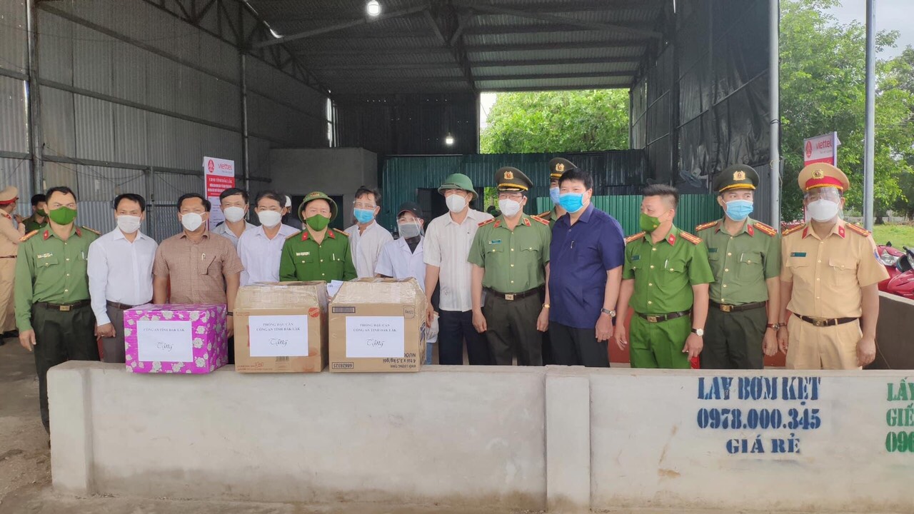 Công an tỉnh Đắk Lắk tích cực triển khai các biện pháp phòng chống dịch COVID-19