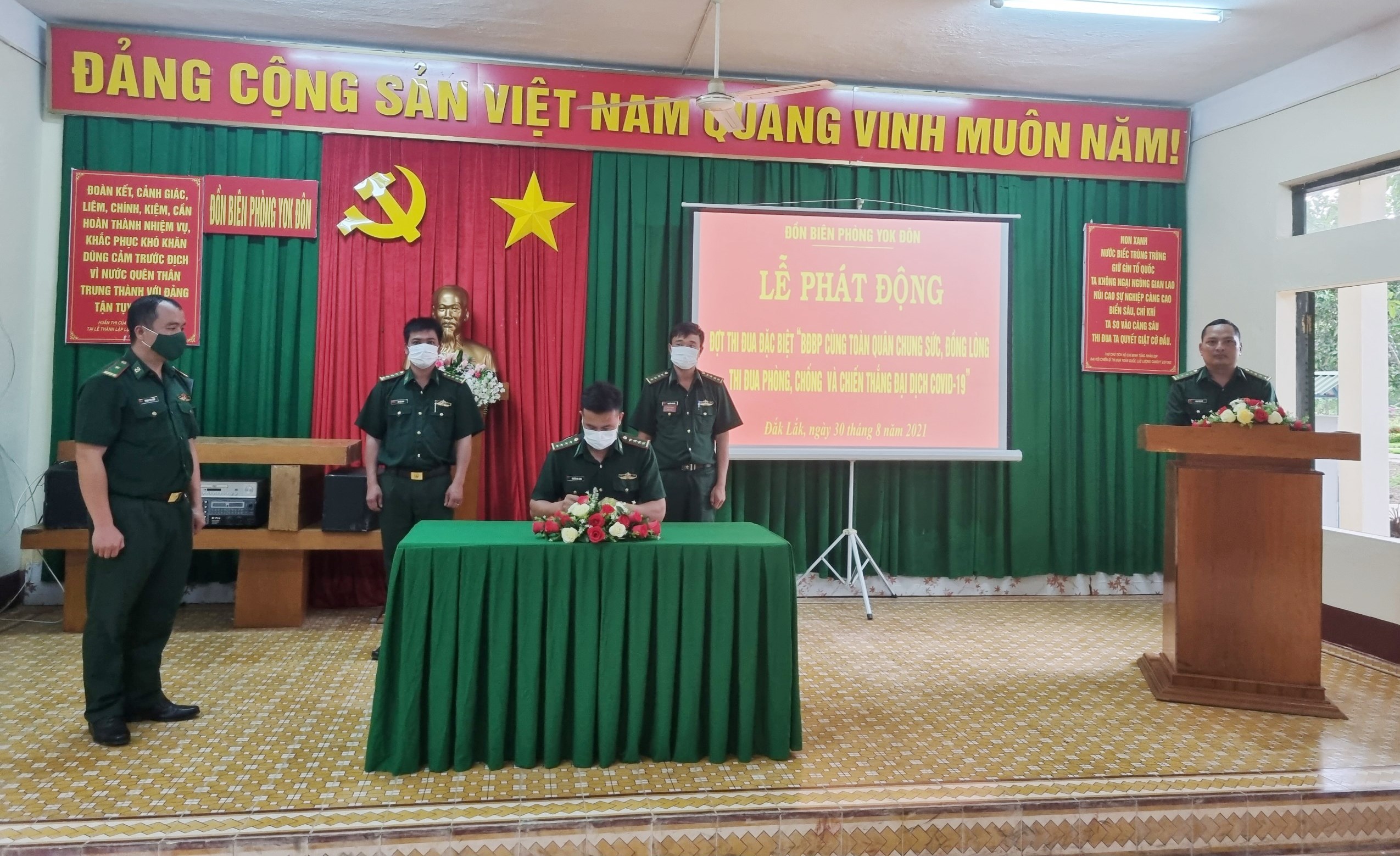 Bộ đội Biên phòng Đắk Lắk phát động phong trào thi đua đặc biệt trong phòng, chống dịch Covid -19
