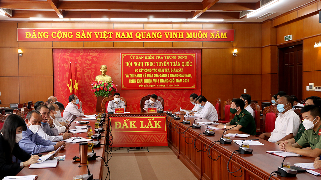 Hội nghị trực tuyến toàn quốc sơ kết công tác kiểm tra, giám sát và thi hành kỷ luật Đảng