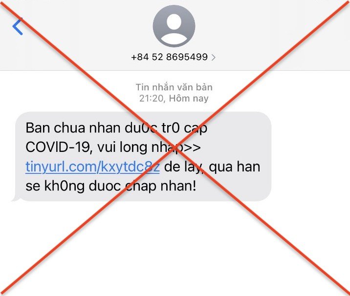 Cảnh báo tin nhắn lừa đảo hỗ trợ người lao động khó khăn do Covid-19