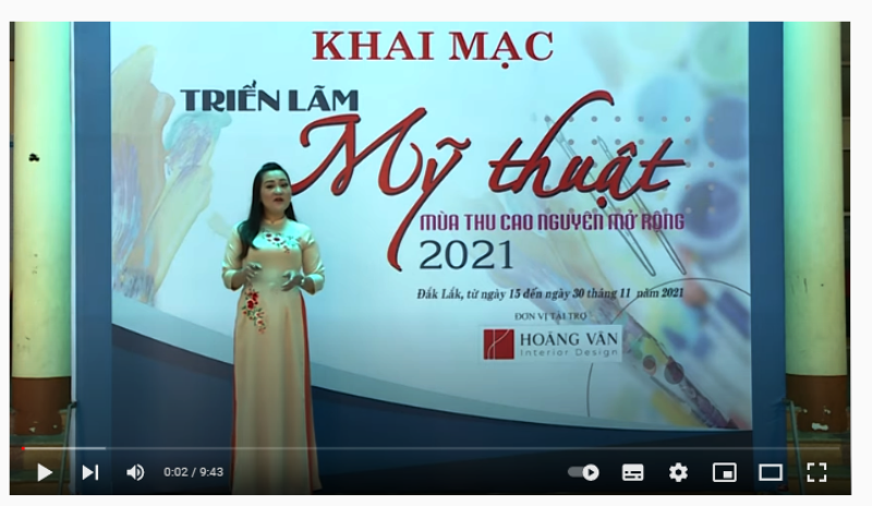 Opening of the fine arts exhibition “Mùa thu Cao nguyên” in 2021