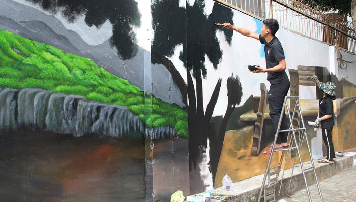 Triển khai thí điểm công trình Bích họa đường phố tại thành phố Buôn Ma Thuột