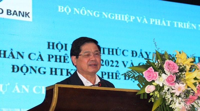 Thứ trưởng Lê Quốc Doanh: Đẩy nhanh tiến độ thực hiện hợp phần phát triển cà phê bền vững trước ngày 30/6/2022