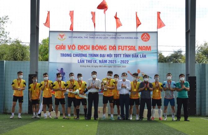15 đội tham dự giải Bóng đá Futsal nam Đại hội TDTT tỉnh Đắk Lắk lần thứ IX