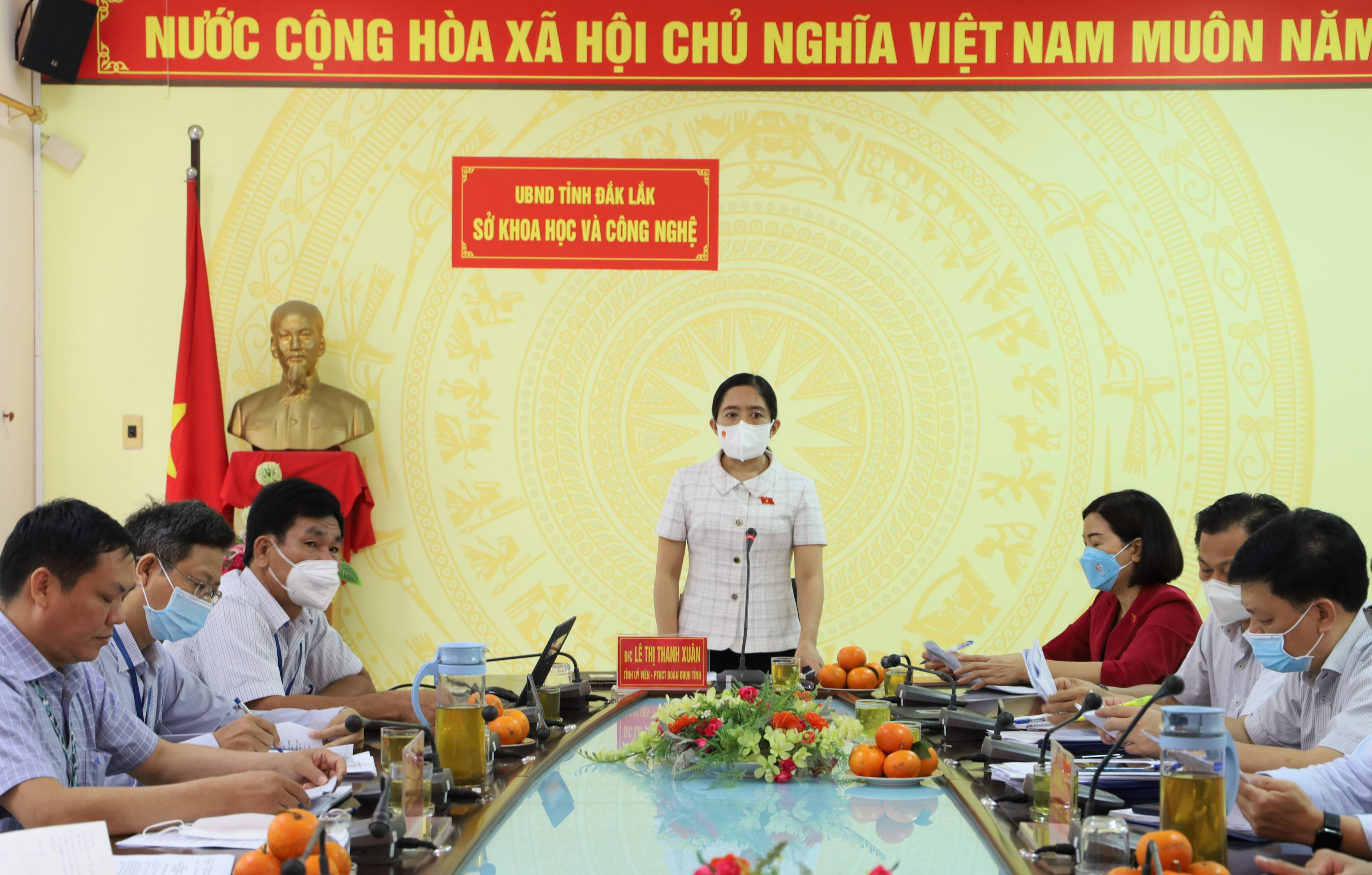 Đoàn Đại biểu Quốc hội giám sát tại Sở Khoa học và Công nghệ